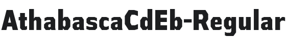 AthabascaCdEb-Regular Font Preview