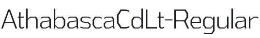 AthabascaCdLt-Regular Font Preview