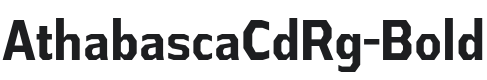 AthabascaCdRg-Bold Font Preview