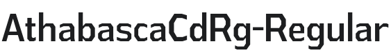 AthabascaCdRg-Regular Font Preview
