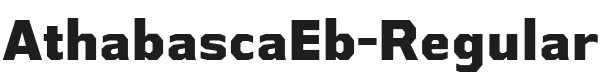 AthabascaEb-Regular Font Preview