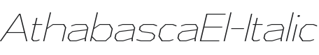 AthabascaEl-Italic Font Preview