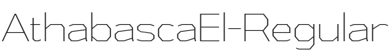 AthabascaEl-Regular Font Preview