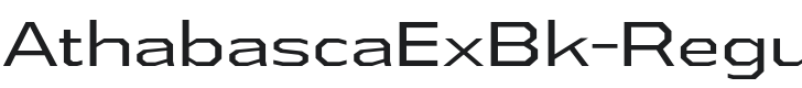 AthabascaExBk-Regular Font Preview