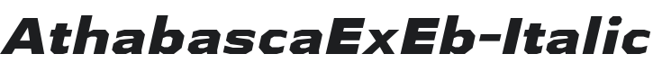 AthabascaExEb-Italic Font Preview