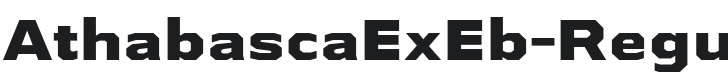 AthabascaExEb-Regular Font Preview