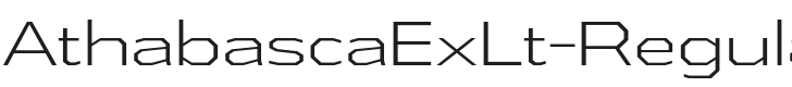 AthabascaExLt-Regular Font Preview