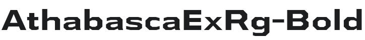 AthabascaExRg-Bold Font Preview