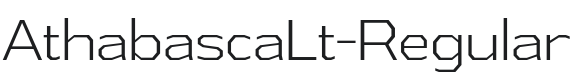 AthabascaLt-Regular Font Preview