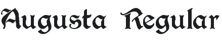 Augusta Regular Font Preview