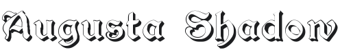 Augusta Shadow Font Preview