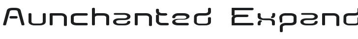 Aunchanted Expanded Bold Font Preview