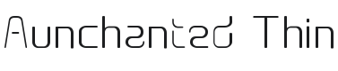 Aunchanted Thin Font Preview