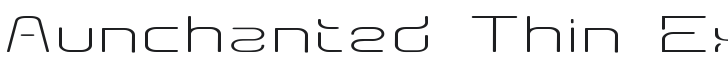 Aunchanted Thin Expanded Font Preview