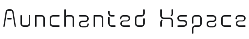 Aunchanted Xspace Font Preview