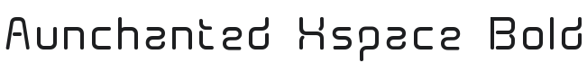 Aunchanted Xspace Bold Font Preview