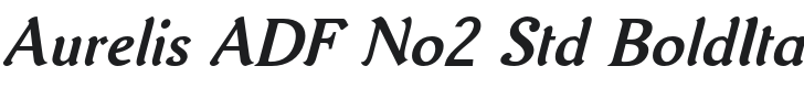 AurelisADFNo2Std-BoldItalic Font Preview