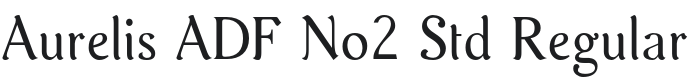 Aurelis ADF Std Font Preview