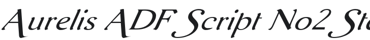 AurelisADFScriptNo2Std-ExtIt Font Preview