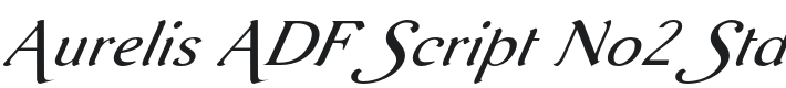 AurelisADFScriptNo2Std-Italic Font Preview