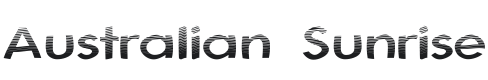 Australian Sunrise Font Preview