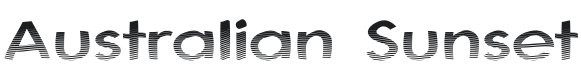 Australian Sunset Font Preview