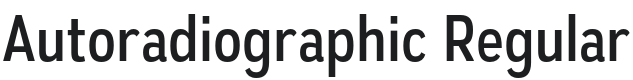 Autoradiographic Font Preview