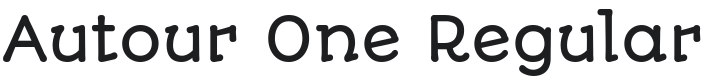 Autour One Font Preview