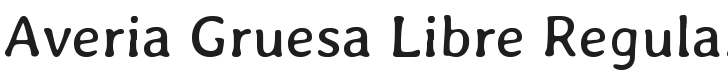 Averia Gruesa Libre Font Preview