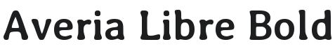 Averia Libre Bold Font Preview