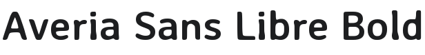 Averia Sans Libre Bold Font Preview