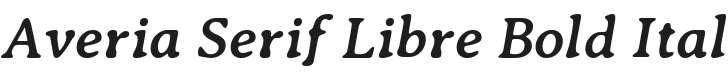 Averia Serif Libre Bold Italic Font Preview