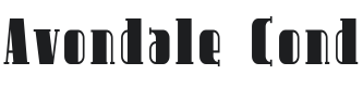 Avondale Cond Font Preview