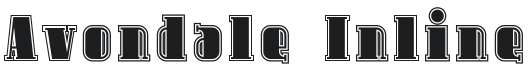 Avondale Inline Font Preview