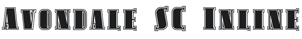 Avondale SC Inline Font Preview