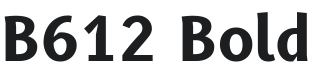 B612 Bold Font Preview