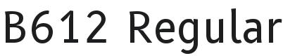 B612 Font Preview