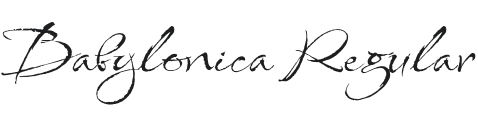 Babylonica Font Preview