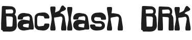 Backlash Font Preview