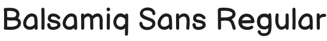 Balsamiq Sans Font Preview