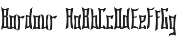 Bardour Font Preview
