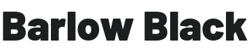 Barlow Black Font Preview