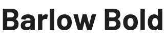 Barlow Bold Font Preview