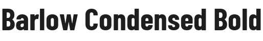 Barlow Condensed Bold Font Preview