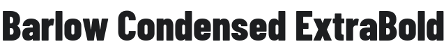 Barlow Condensed ExtraBold Font Preview