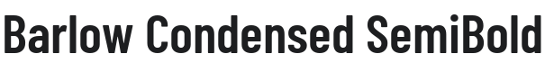 Barlow Condensed SemiBold Font Preview