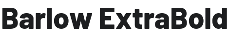 Barlow ExtraBold Font Preview