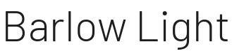 Barlow Light Font Preview
