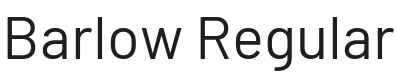 Barlow Font Preview
