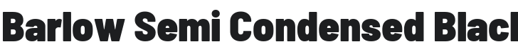 Barlow Semi Condensed Black Font Preview